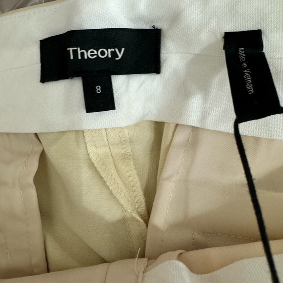 Theory Shorts Womens Size 8 Palmer Light Linen - Picture 4 of 6